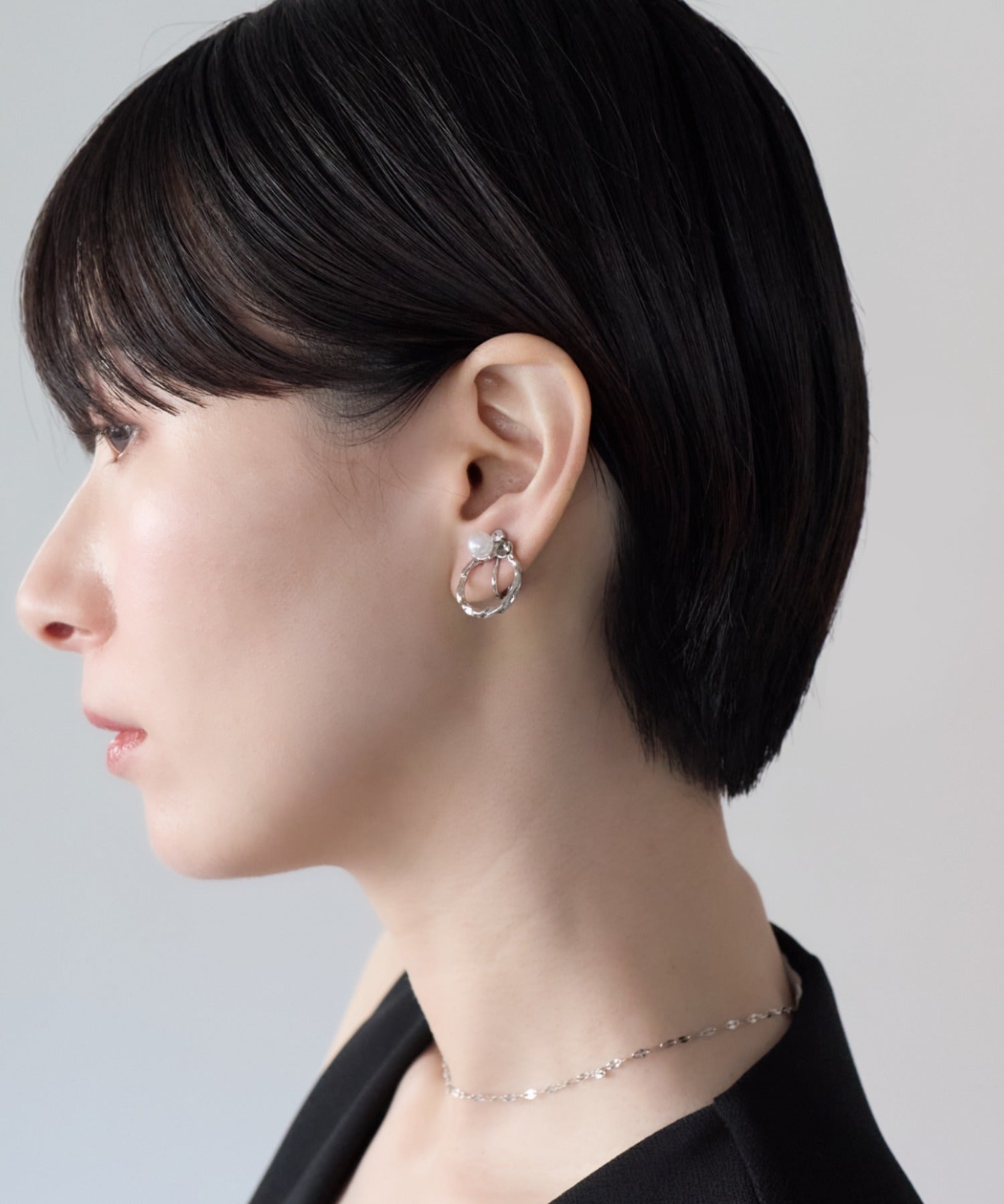 ciite' シーテ イヤリング シリコン付 デザインパール イヤリング