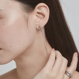 ciite' シーテ ピアス（両耳用） 【 金属アレルギー対応 】 ノットチェーンピアス サージカルステンレス (両耳用)