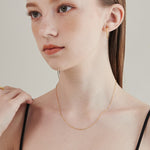 ciite' シーテ ネックレス 【 金属アレルギー対応 】 グリッターチェーンネックレス サージカルステンレス