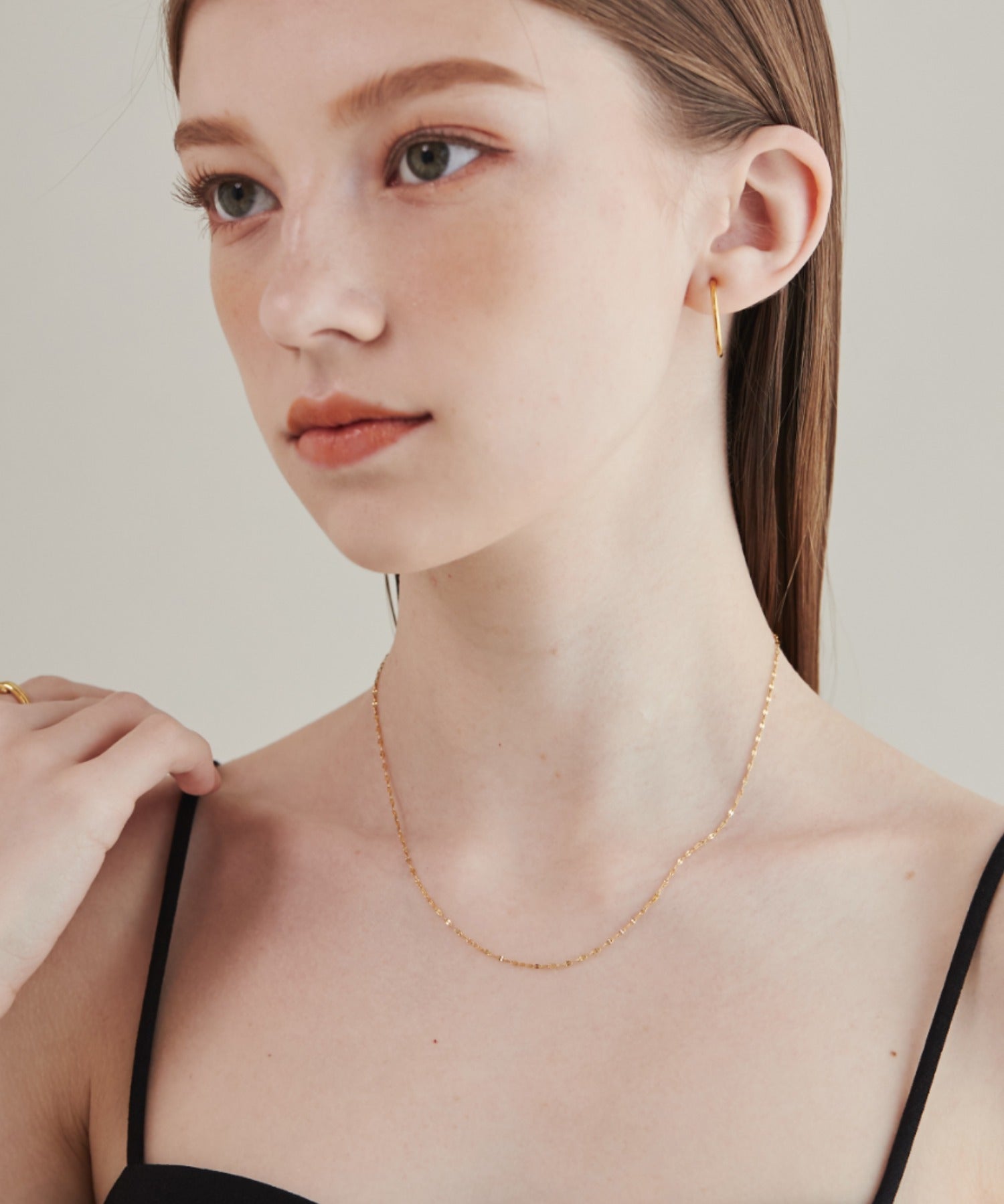 ciite' シーテ ネックレス 【 金属アレルギー対応 】 グリッターチェーンネックレス サージカルステンレス