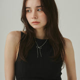 ciite' シーテ ネックレス 【 金属アレルギー対応 】 simple ribbon necklace / シンプル リボン ネックレス サージカルステンレス