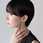 ciite' シーテ イヤリング シリコン付 デザインビジュー パールイヤリング