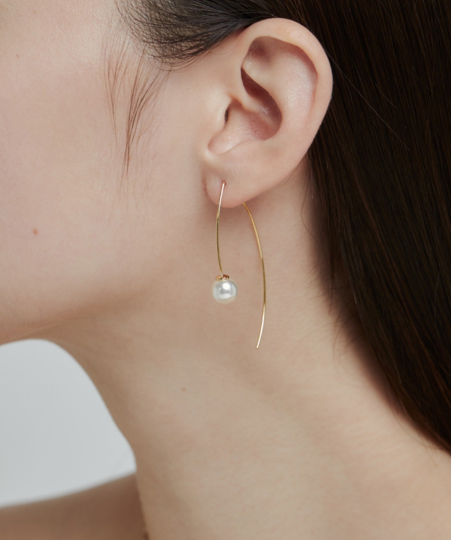 ciite' シーテ ピアス（両耳用） パールフックピアス (両耳用)