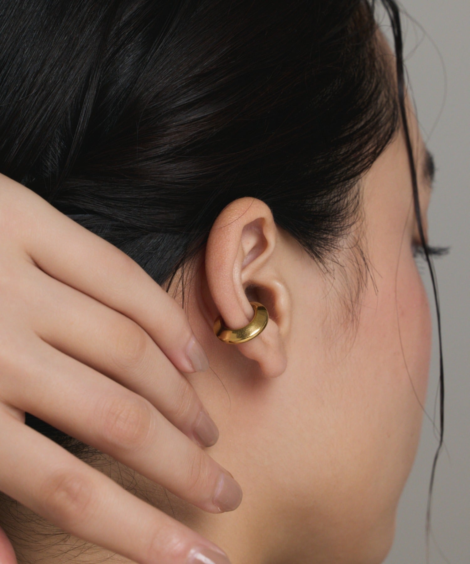 ciite' シーテ イヤーカフ 【 金属アレルギー対応 】 サークルイヤーカフ サージカルステンレス