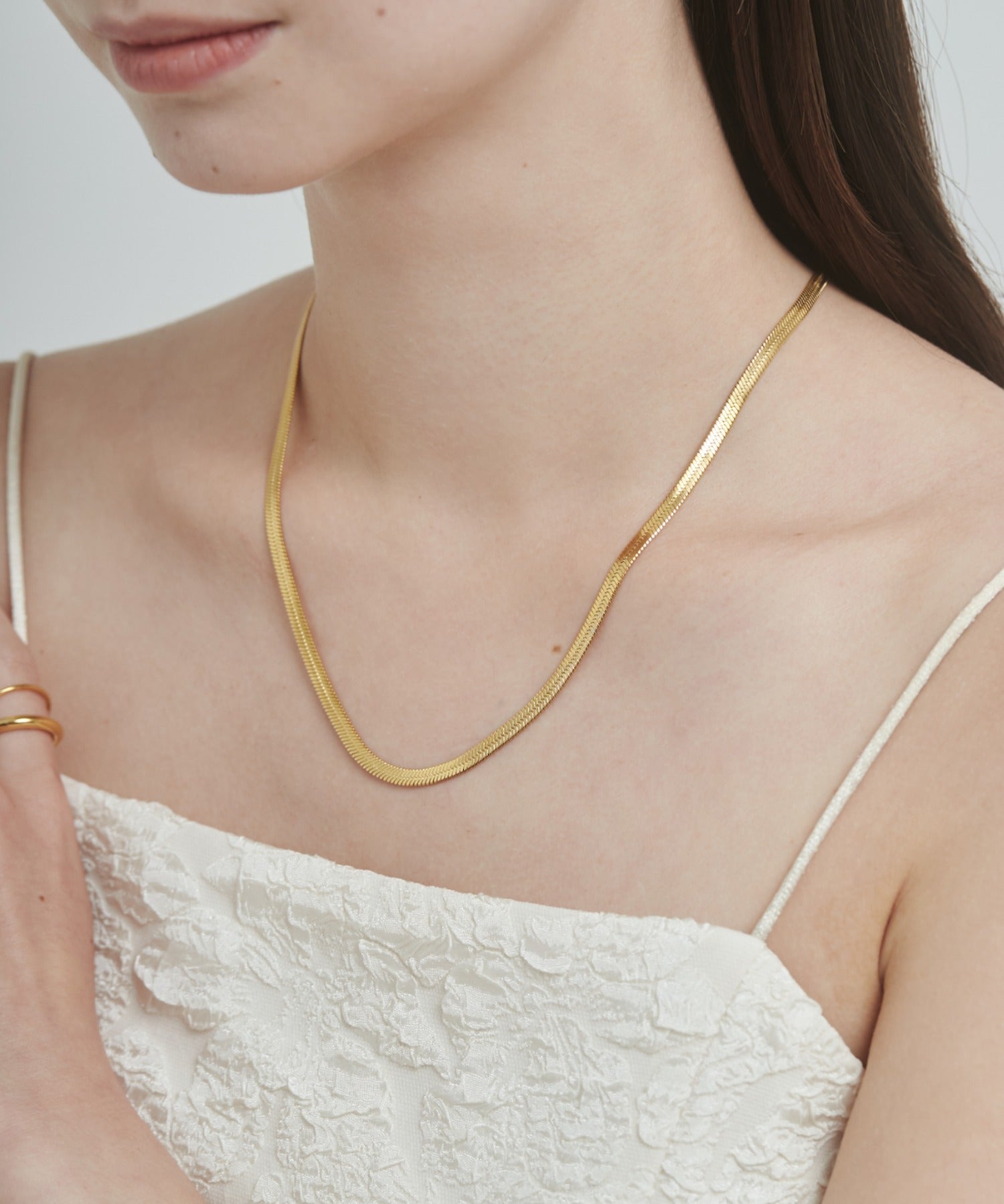 ciite' シーテ ネックレス 【 金属アレルギー対応 】 4mm スネークチェーンネックレス サージカルステンレス