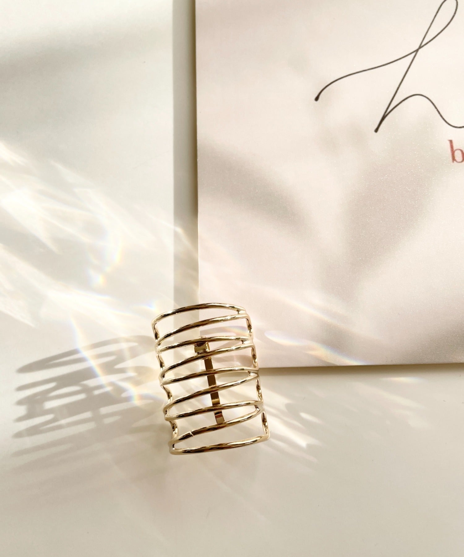 ciite' シーテ ヘアアクセサリー メタルモヨウヘアカフ