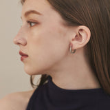 ciite' シーテ ピアス（両耳用） 【 金属アレルギー対応 】 ビジューフープピアス サージカルステンレス (両耳用)