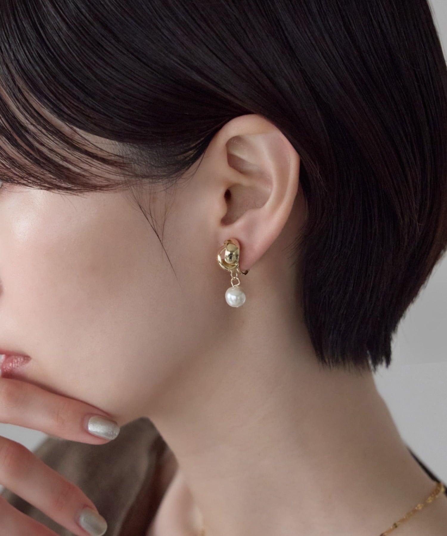 ciite' シーテ イヤリング シリコン付 デザインパール イヤリング