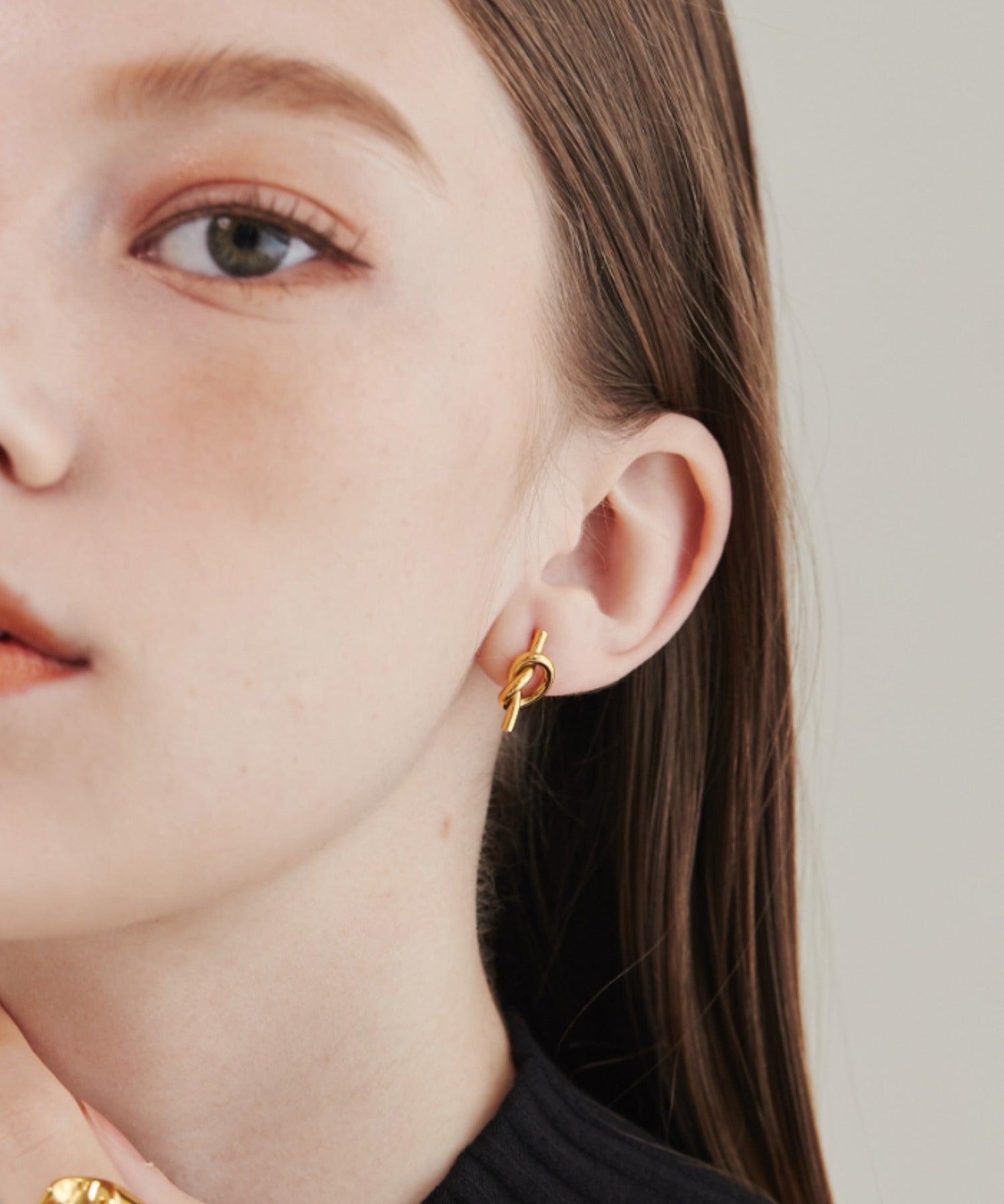 ciite' シーテ ピアス（両耳用） 【 金属アレルギー対応 】 ノットピアス サージカルステンレス (両耳用)