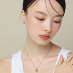 ciite' シーテ ネックレス 【 金属アレルギー対応 】 シズクビジューネックレス サージカルステンレス