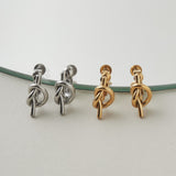 ciite' シーテ イヤリング 【 金属アレルギー対応 】 ノット イヤリング サージカルステンレス (両耳用)