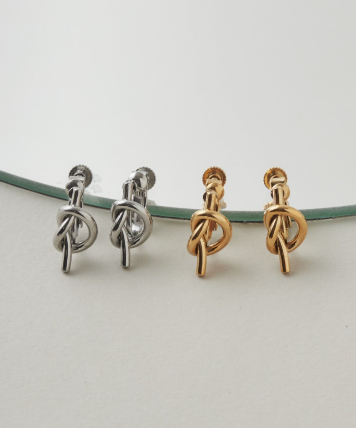 ciite' シーテ イヤリング 【 金属アレルギー対応 】 ノット イヤリング サージカルステンレス (両耳用)