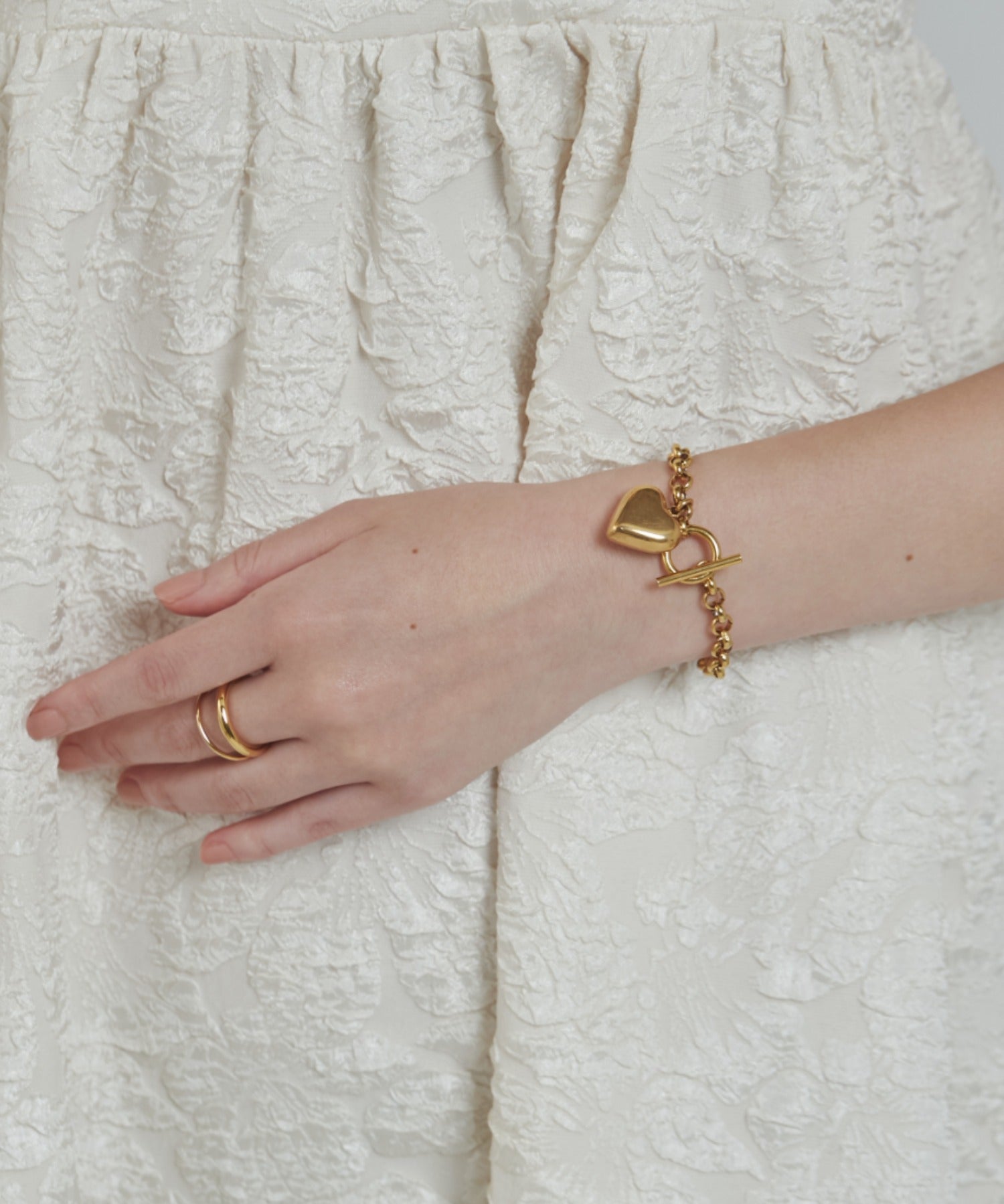 ciite' シーテ ブレスレット 【 金属アレルギー対応 】 ハートペンダント ブレスレット サージカルステンレス