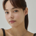 ciite' シーテ ピアス（両耳用） 【 金属アレルギー対応 】グリッターハートピアス サージカルステンレス（両耳用）