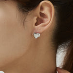 ciite' シーテ ピアス（両耳用） 【 金属アレルギー対応 】デザインハートピアス サージカルステンレス（両耳用）