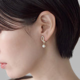 ciite' シーテ イヤリング シリコン付 デザインパールビジュー イヤリング