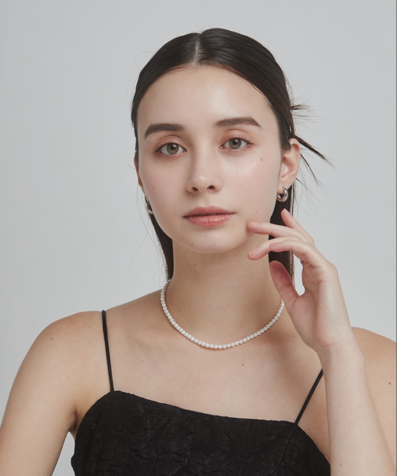 ciite' シーテ ネックレス 【 金属アレルギー対応 】 シンプルパールネックレス サージカルステンレス