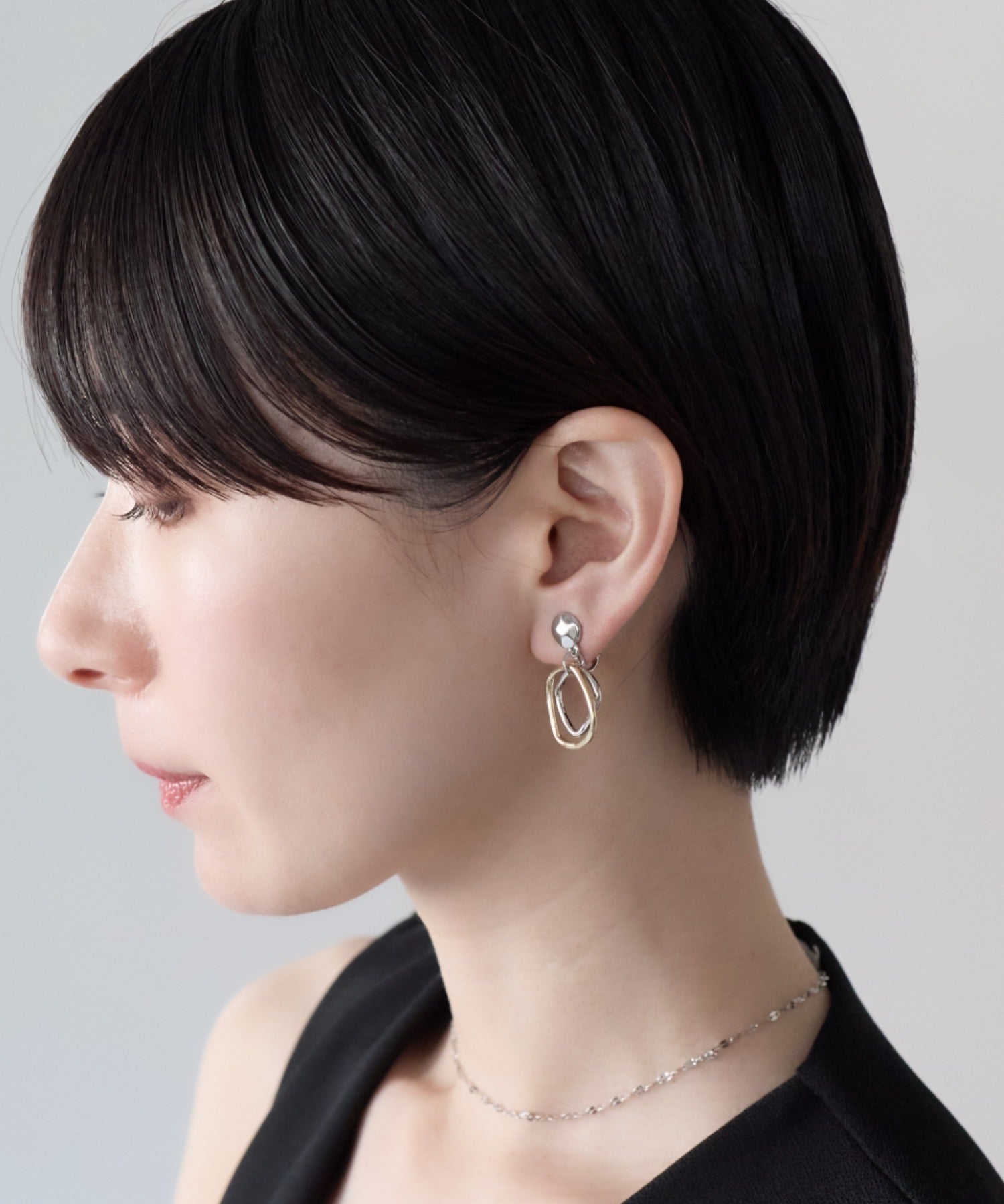 ciite' シーテ イヤリング シリコン付 メタルデザイン イヤリング