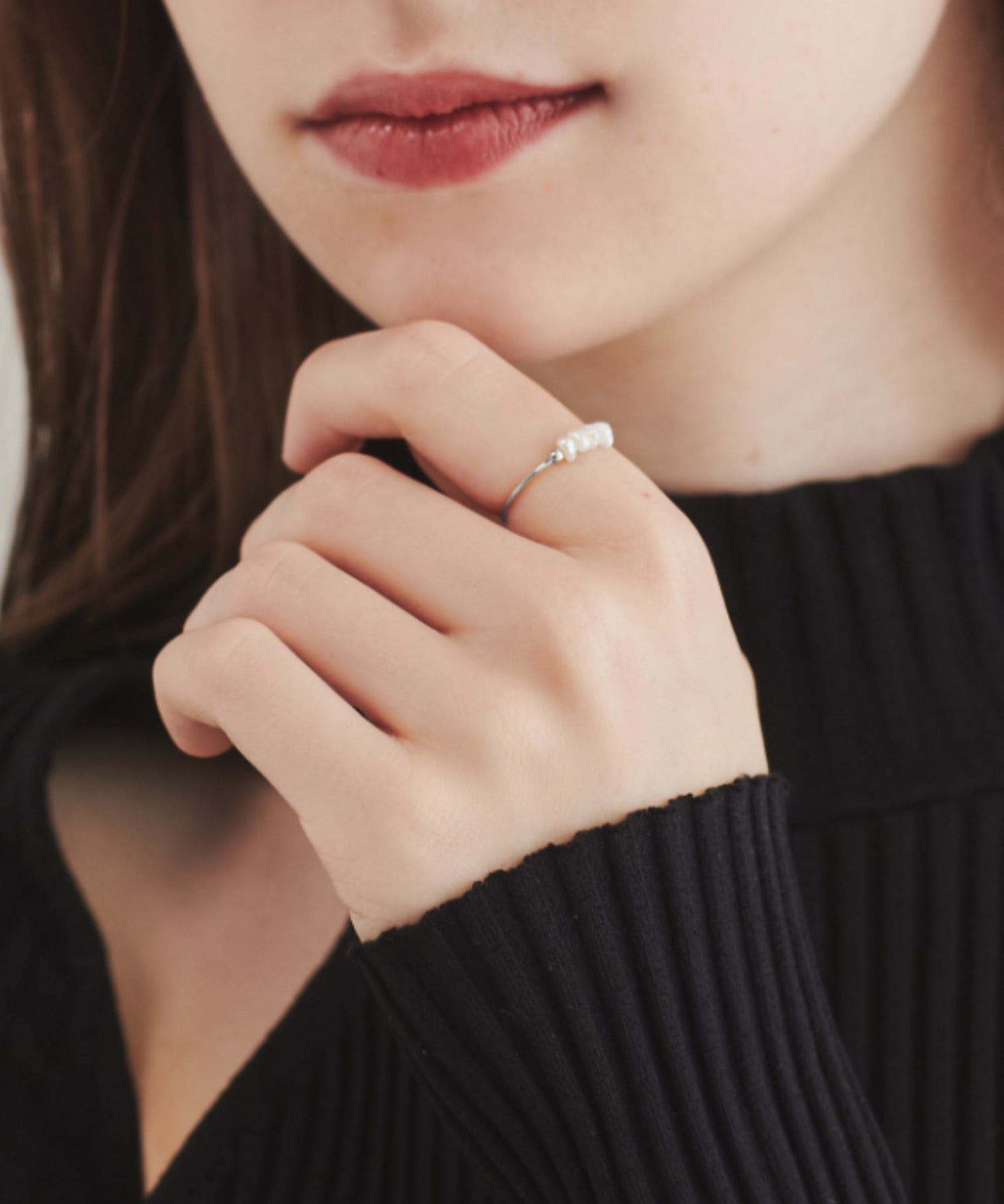 ciite' シーテ リング 【 金属アレルギー対応 】 淡水パールリング サージカルステンレス