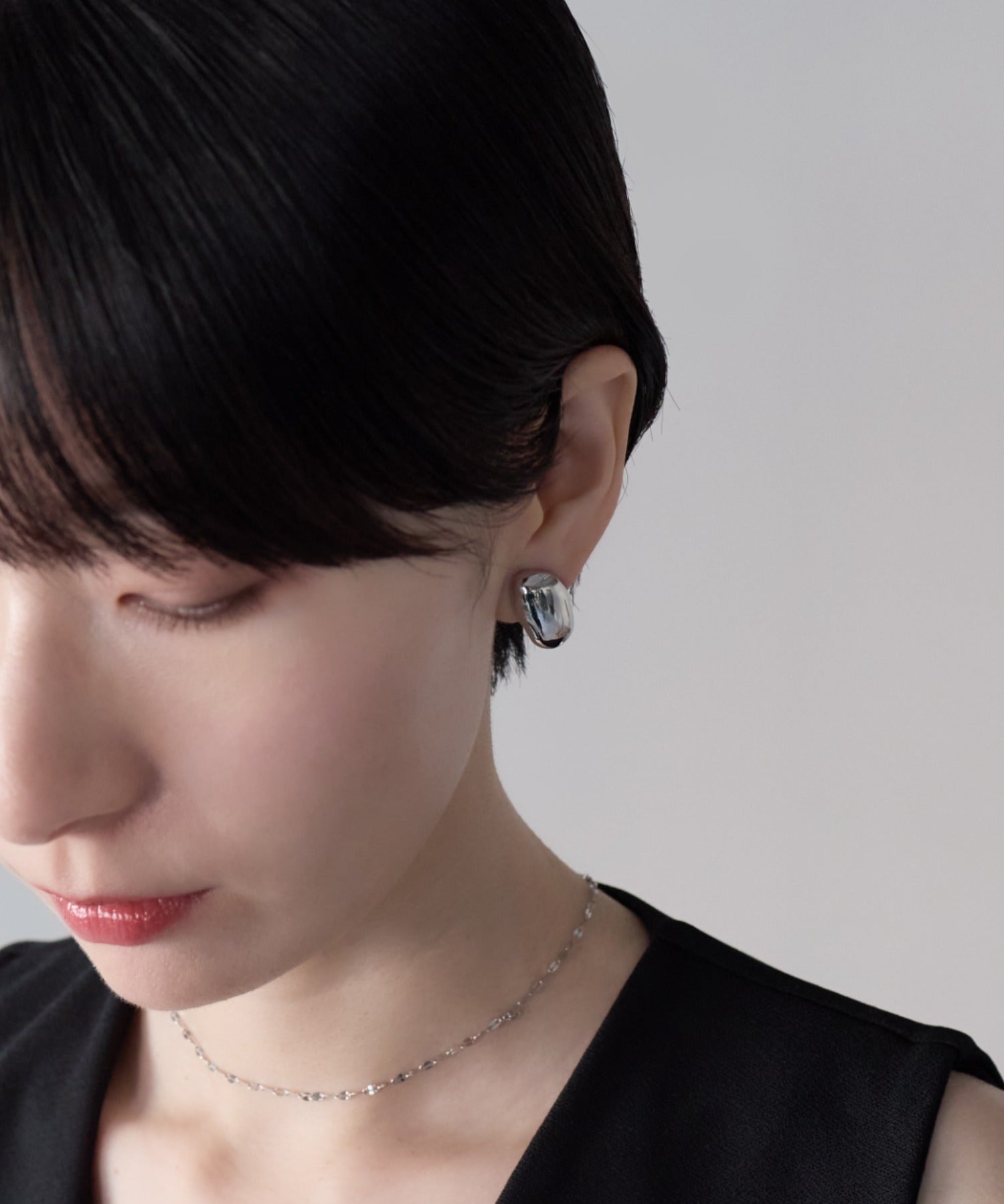 ciite' シーテ イヤリング シリコン付 メタルデザイン イヤリング