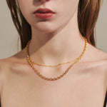 ciite' シーテ ネックレス 【 金属アレルギー対応 】 2連チェーンネックレス サージカルステンレス