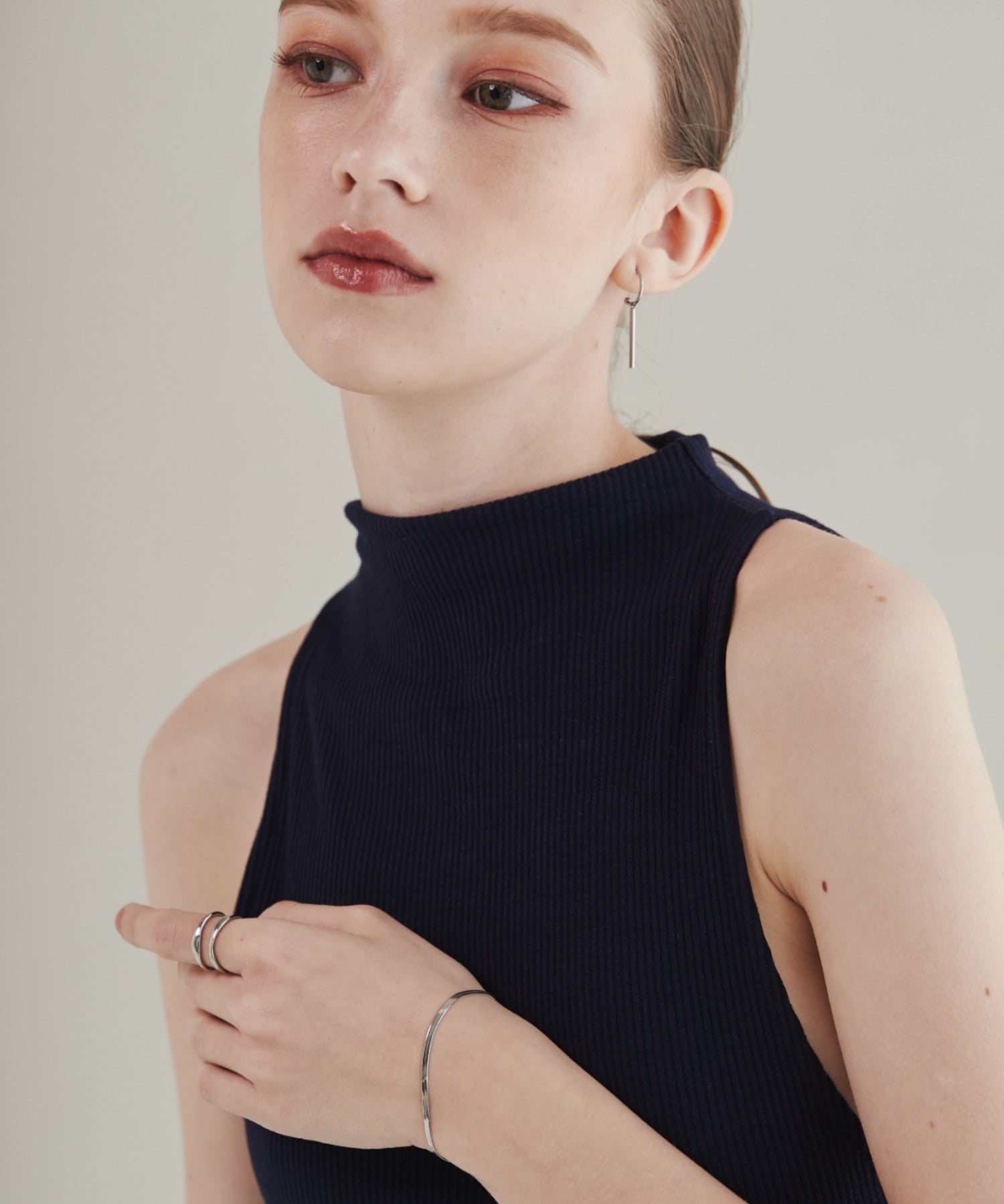 ciite' シーテ ブレスレット 【 金属アレルギー対応 】 2mm シンプルスネークチェーンブレスレット サージカルステンレス