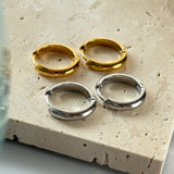 ciite' シーテ ピアス（両耳用） 【 金属アレルギー対応 】 4サイズ展開 シンプルフープピアス サージカルステンレス（両耳用）