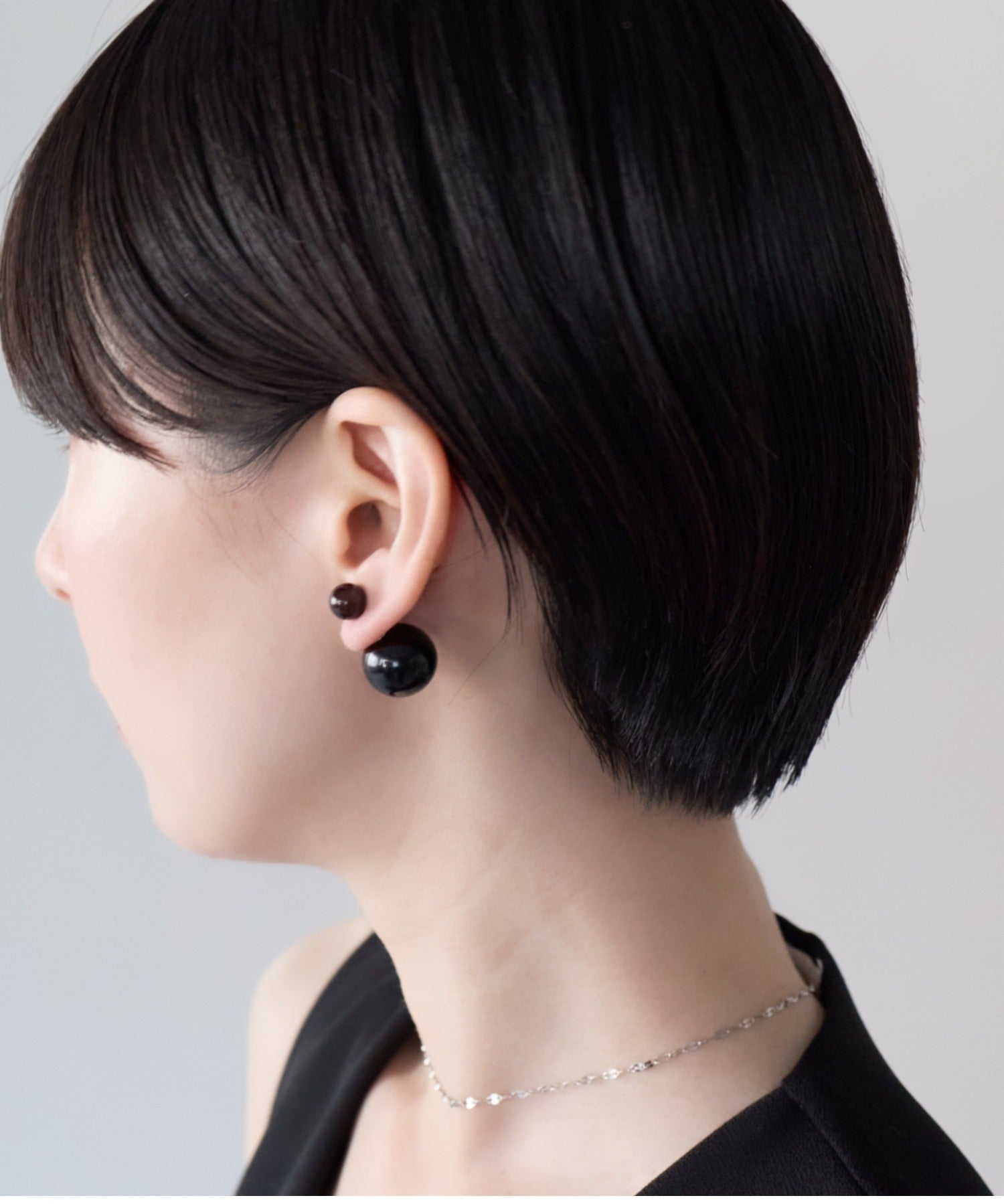 ciite' シーテ ピアス（両耳用） シリコン付 ダブルボール ピアス