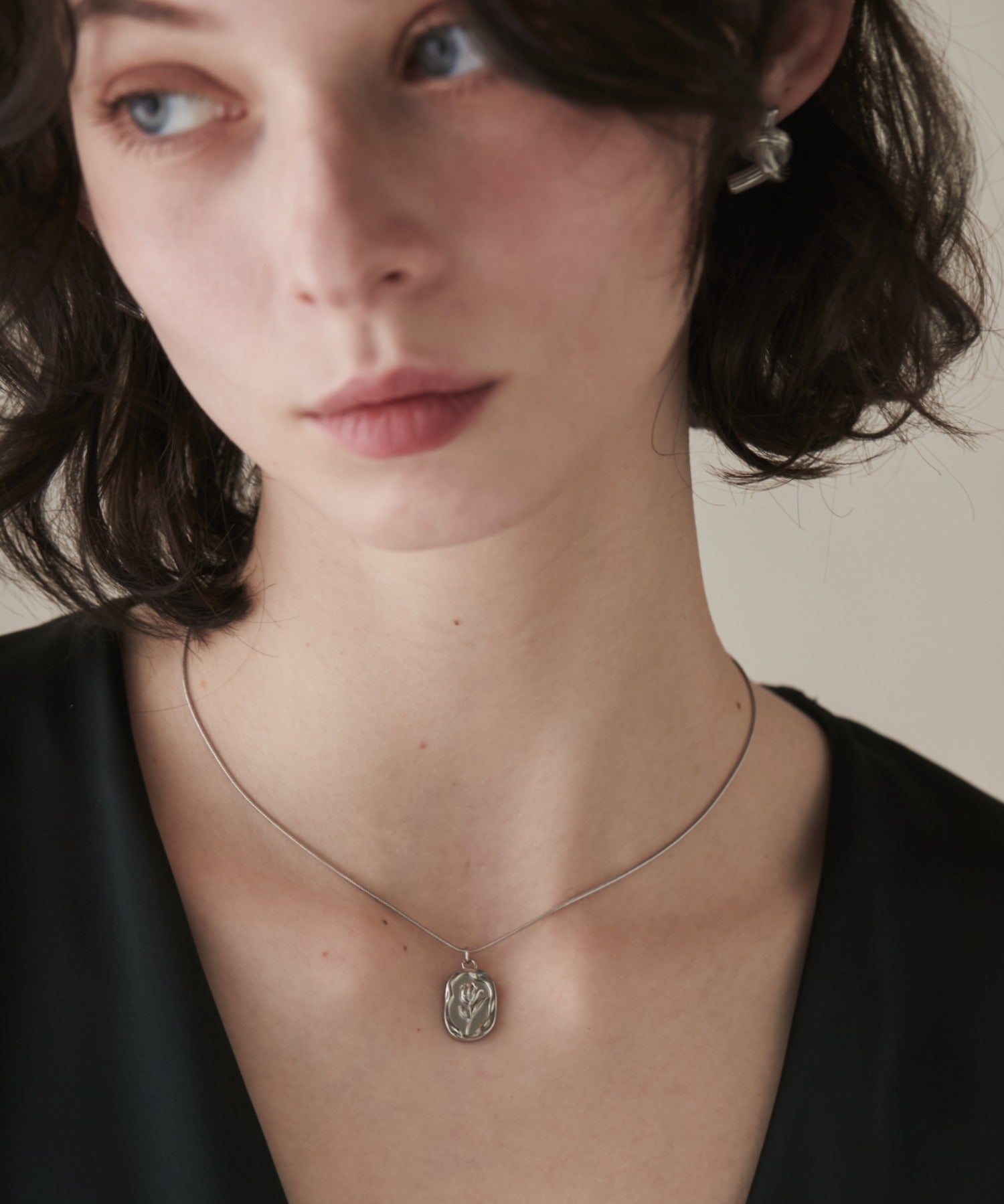 ciite' シーテ ネックレス 【 金属アレルギー対応 】 フラワーモチーフペンダント ネックレス サージカルステンレス