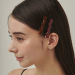 ciite' シーテ ヘアアクセサリー ウェーブデザインヘアピン 2個セット