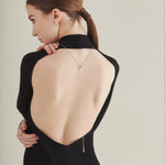 ciite' シーテ ネックレス 【 金属アレルギー対応 】 ノットチェーンロングネックレス サージカルステンレス