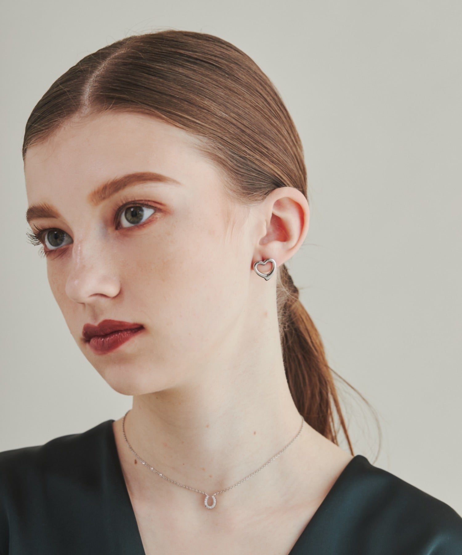 ciite' シーテ ピアス（両耳用） 【 金属アレルギー対応 】 ハートモチーフピアス サージカルステンレス (両耳用)