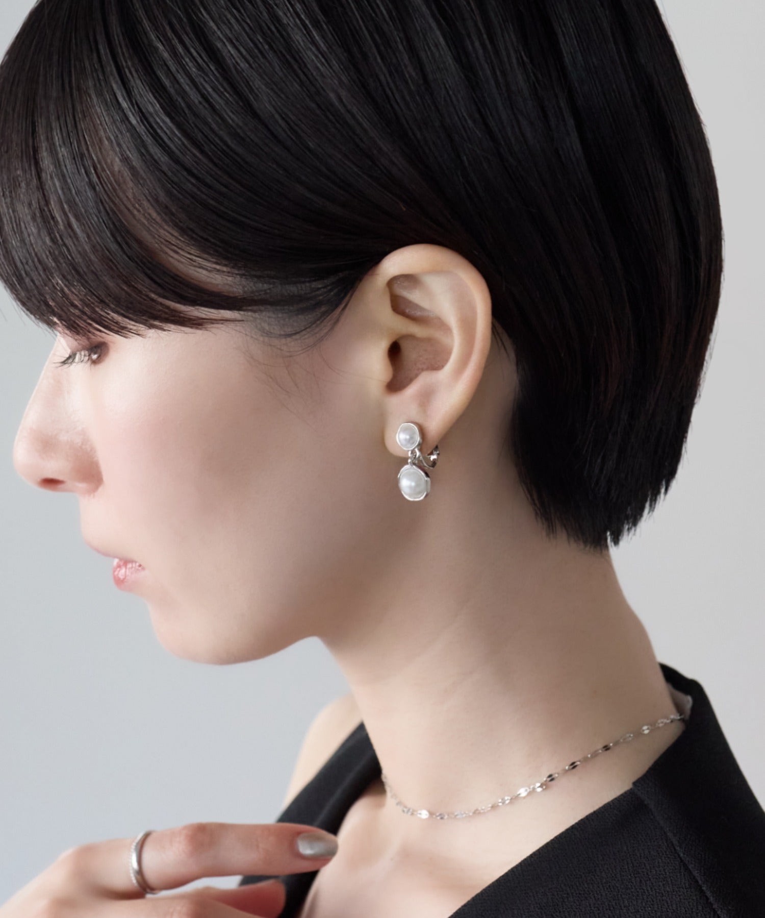 ciite' シーテ イヤリング シリコン付 デザインパール イヤリング
