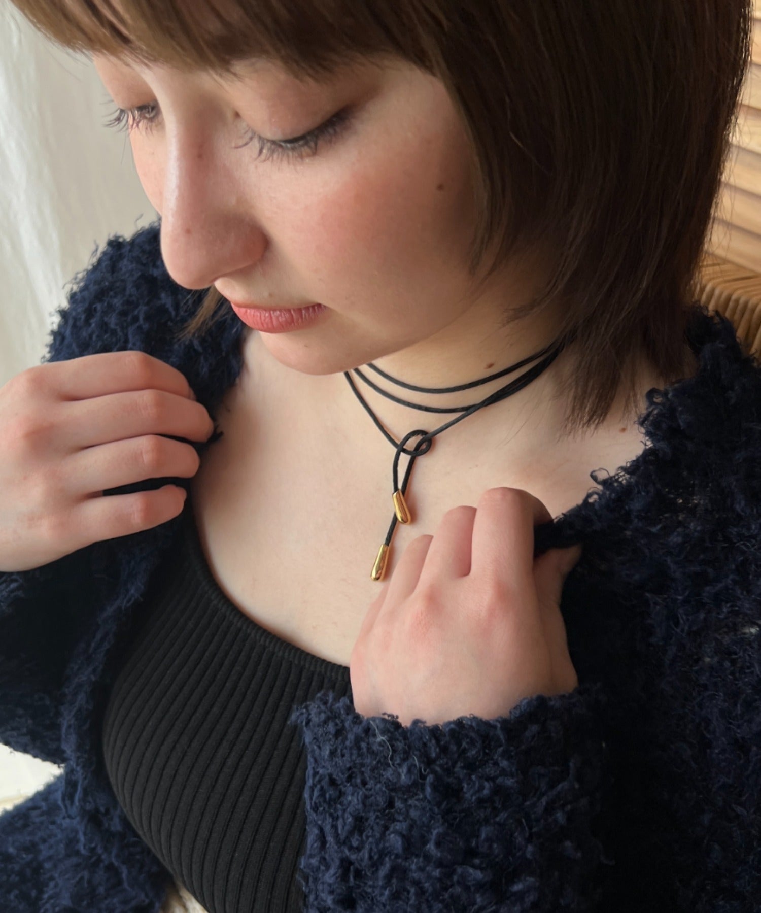 ciite' シーテ チョーカー シンプルコードチョーカー