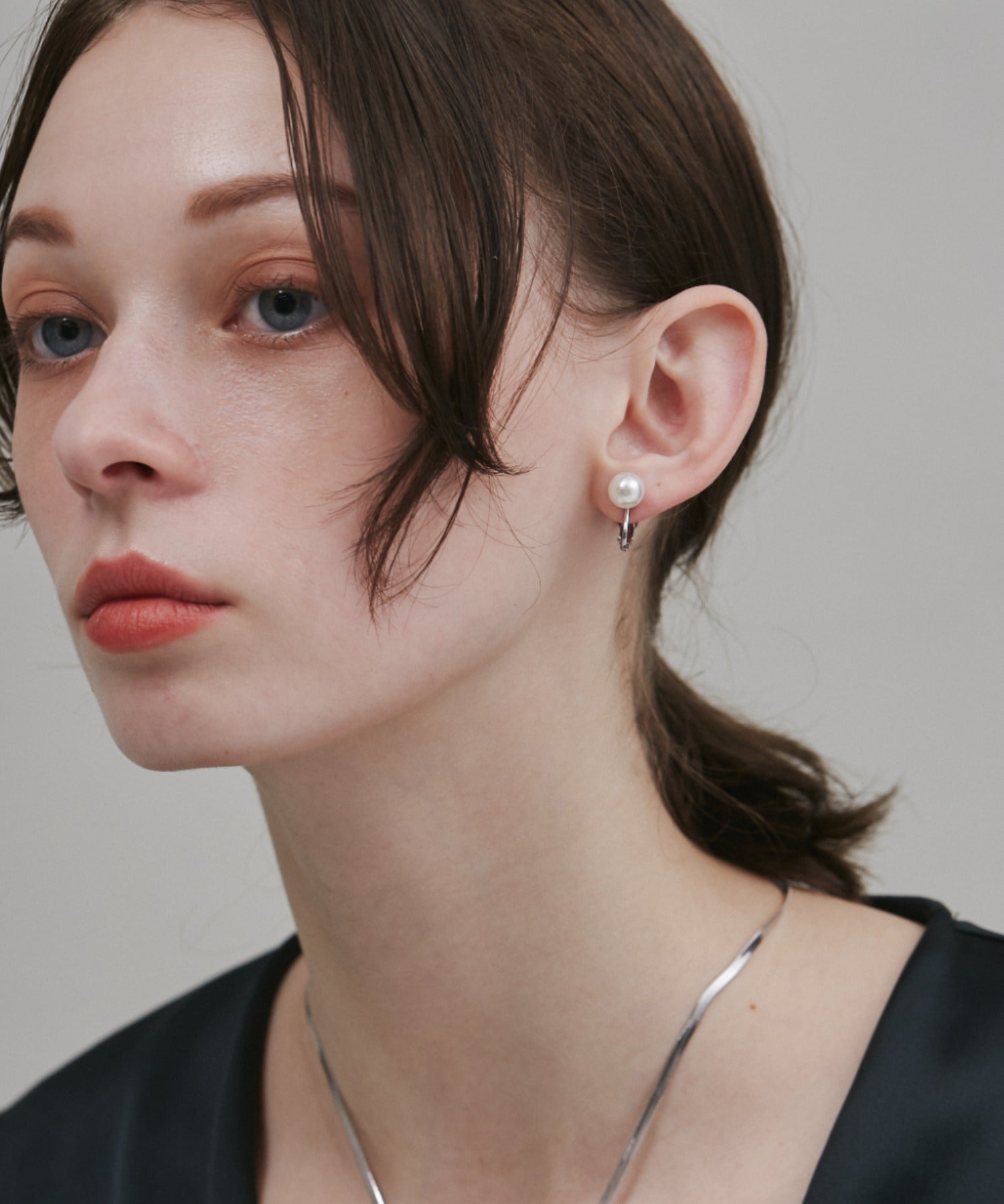 ciite' シーテ イヤリング 【 金属アレルギー対応 】 シンプルパールイヤリング サージカルステンレス (両耳用)