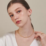 ciite' シーテ ネックレス 【 金属アレルギー対応 】 チェーン & パドロックネックレス 2セット