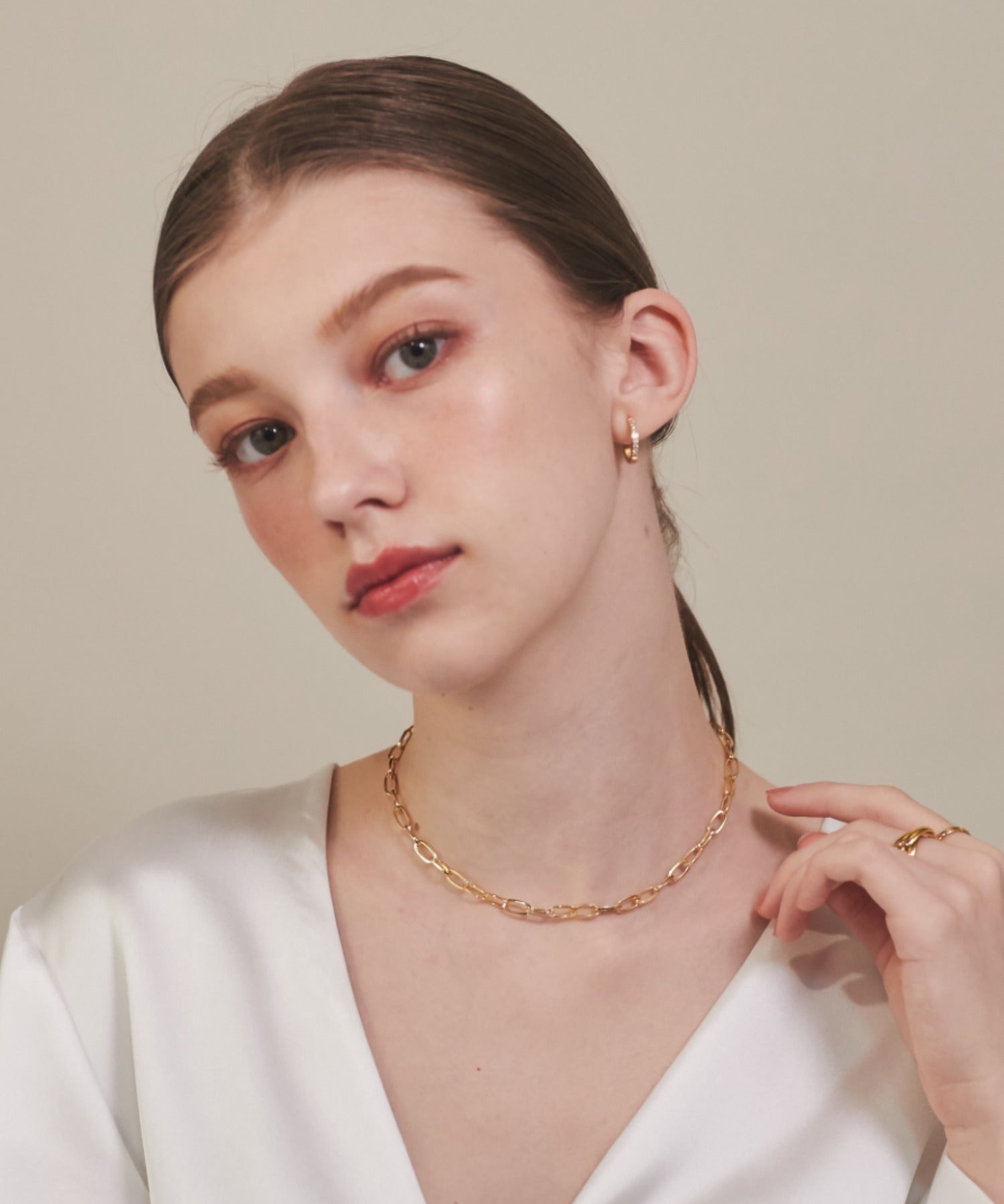 ciite' シーテ ネックレス 【 金属アレルギー対応 】 チェーン & パドロックネックレス 2セット