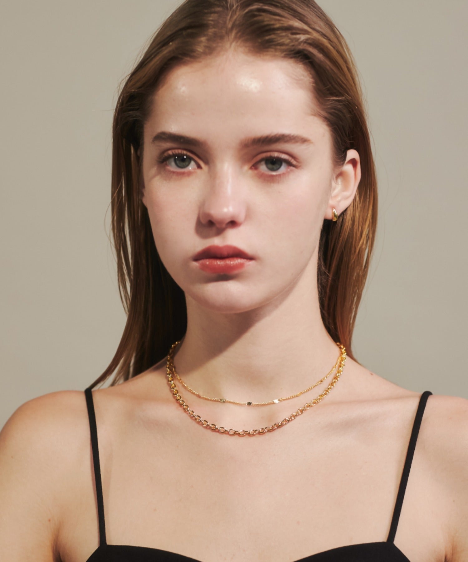 ciite' シーテ ネックレス 【 金属アレルギー対応 】 2連チェーンネックレス サージカルステンレス