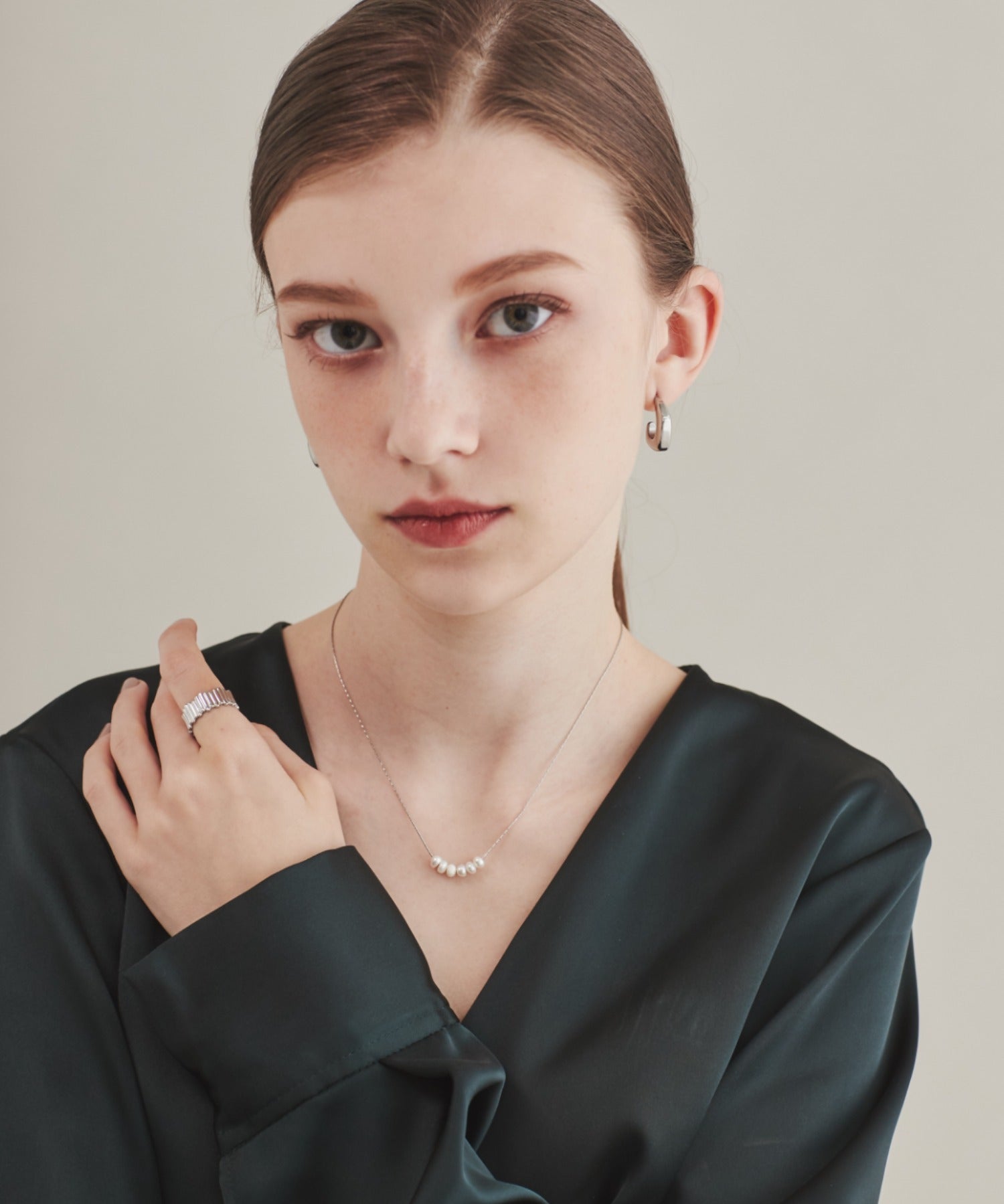 ciite' シーテ ネックレス 【 金属アレルギー対応 】 小ぶり淡水パールネックレス サージカルステンレス