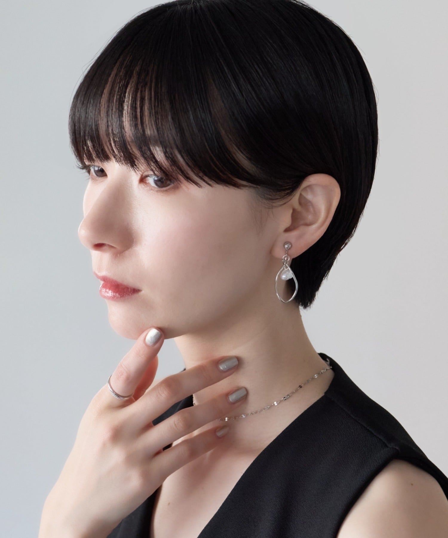 ciite' シーテ イヤリング シリコン付 デザインパール イヤリング