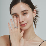 ciite' シーテ リング 【 金属アレルギー対応 】 ジルコニアデザインリング サージカルステンレス