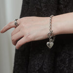 ciite' シーテ ブレスレット 【 金属アレルギー対応 】 ハートペンダント ブレスレット サージカルステンレス