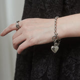 ciite' シーテ ブレスレット 【 金属アレルギー対応 】 ハートペンダント ブレスレット サージカルステンレス