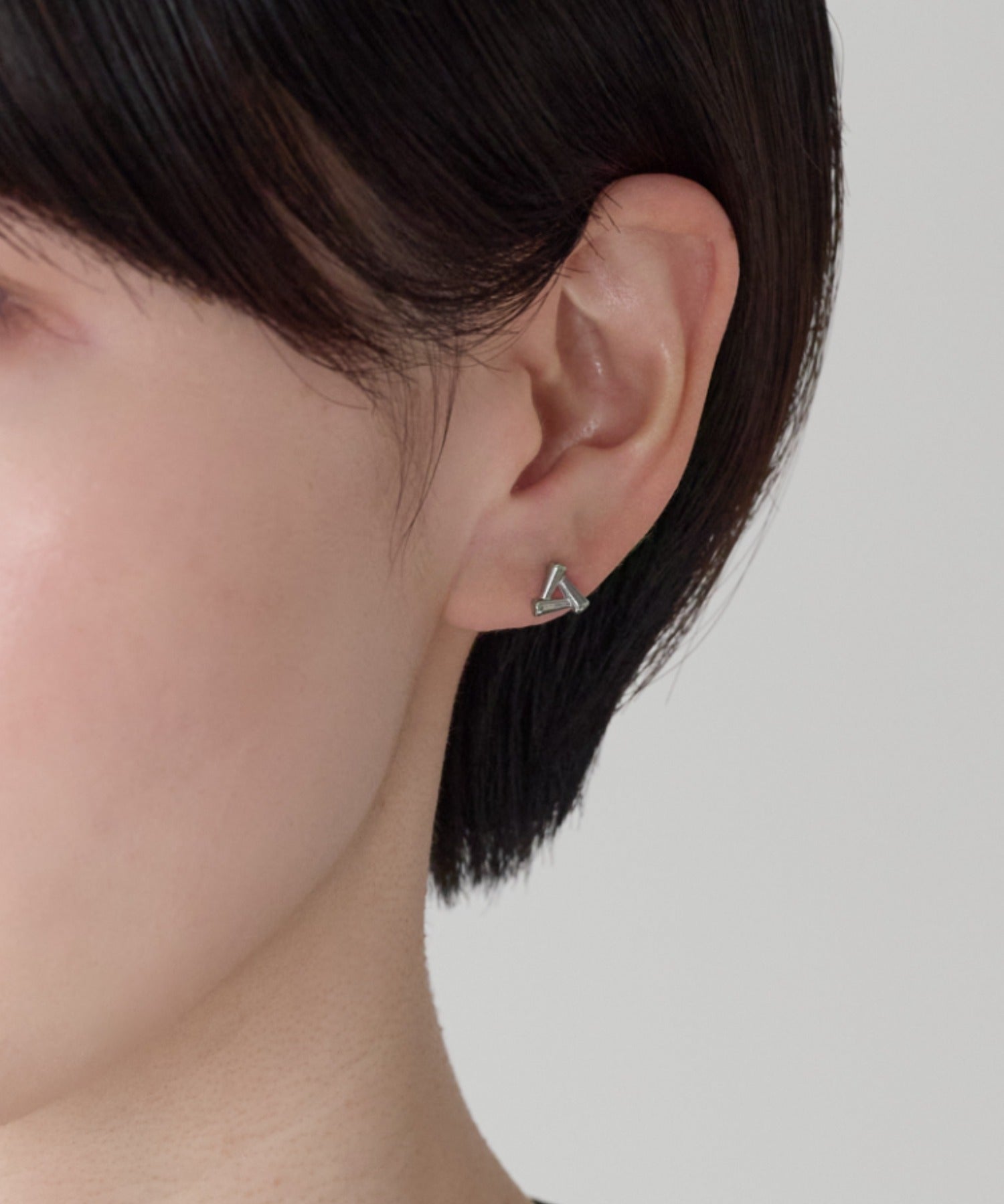 ciite' シーテ ピアス（両耳用） 【金属アレルギー対応】トライアングルピアス
