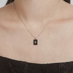 ciite' シーテ ネックレス 【 金属アレルギー対応 】 ビジュープレートネックレス サージカルステンレス