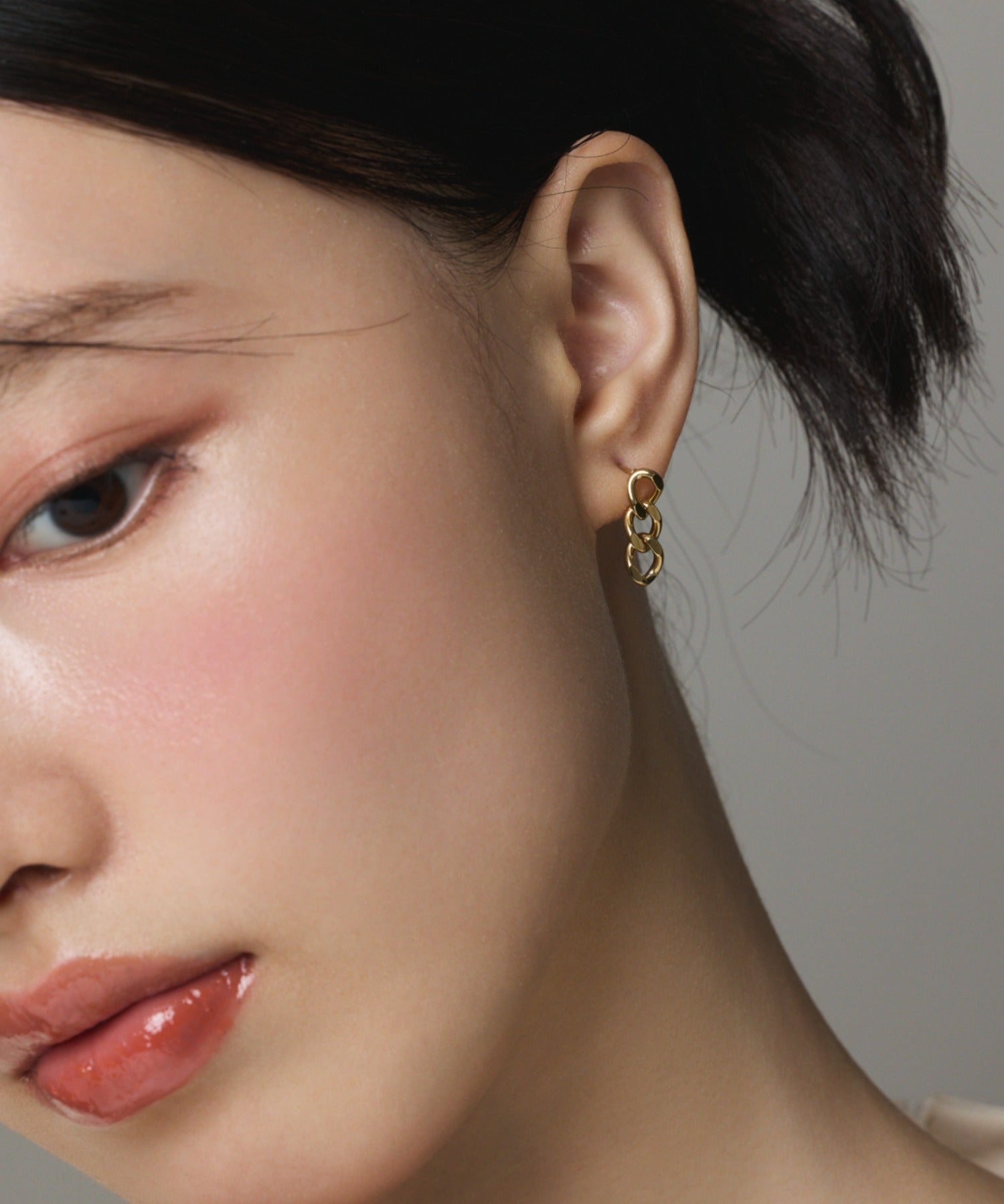 ciite' シーテ ピアス（両耳用） 【 金属アレルギー対応 】 チェーンモチーフピアス サージカルステンレス (両耳用)