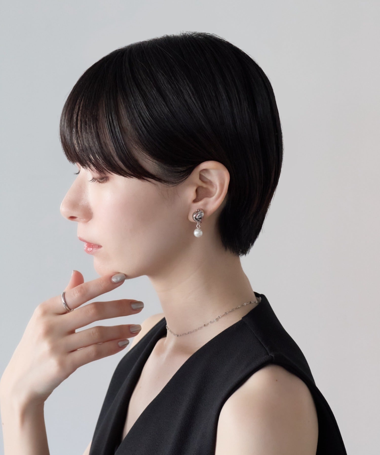 ciite' シーテ イヤリング シリコン付 デザインパール イヤリング