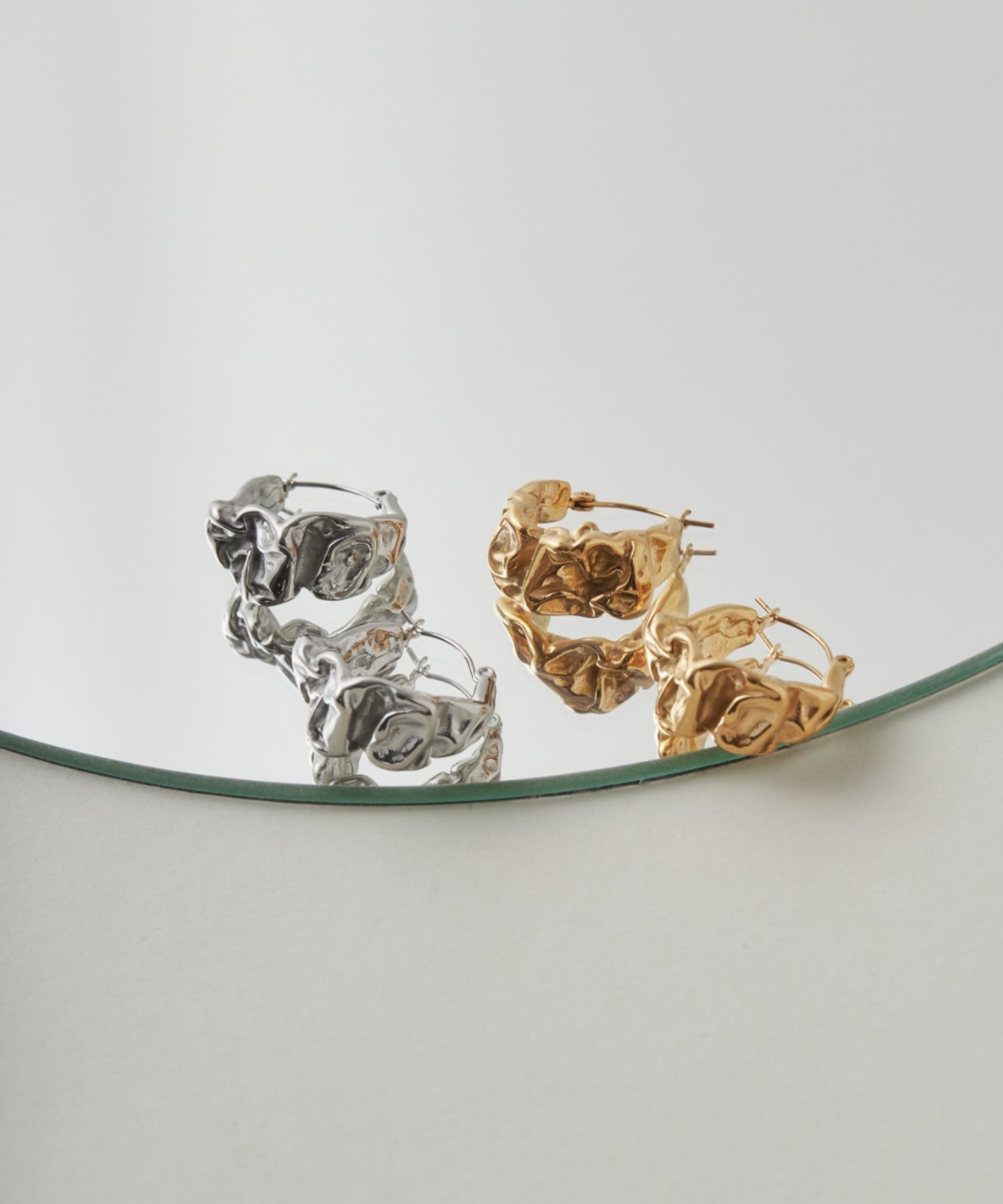 ciite' シーテ ピアス（両耳用） 【 金属アレルギー対応 】 ニュアンスデザインピアス サージカルステンレス (両耳用)