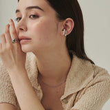 ciite' シーテ イヤーカフ 【 金属アレルギー対応 】ミニパールイヤーカフ サージカルステンレス