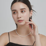 ciite' シーテ ネックレス 【 金属アレルギー対応 】 シンプルパールネックレス サージカルステンレス